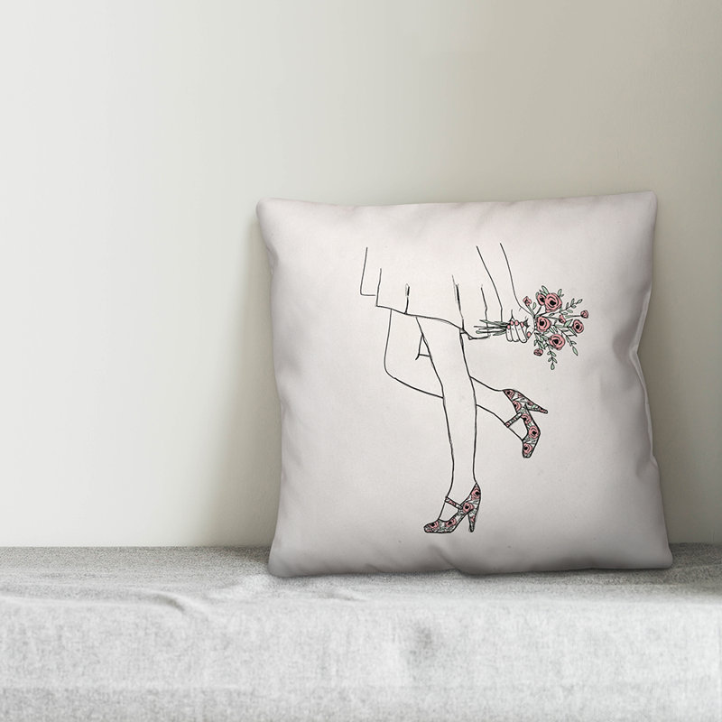  Coussin Darling Flower, H 16 po x l 16 po