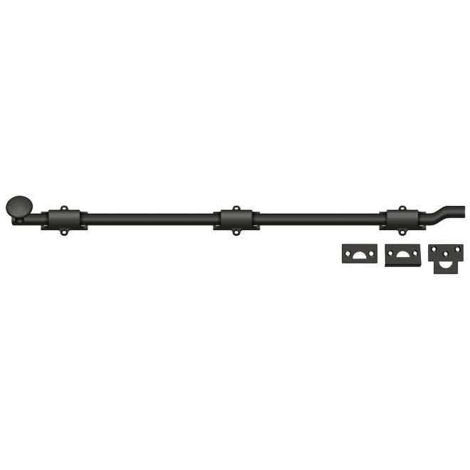 Oil Rubbed Bronze 26" Brass Surface Bolt for Doors