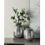 Vase décoratif en aluminium 13 "avec finition argent brossé 13" pour maison de style contemporain  -1165793690
