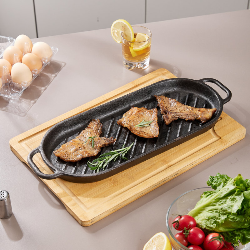 16cm Iron Grill & Griddle Pan