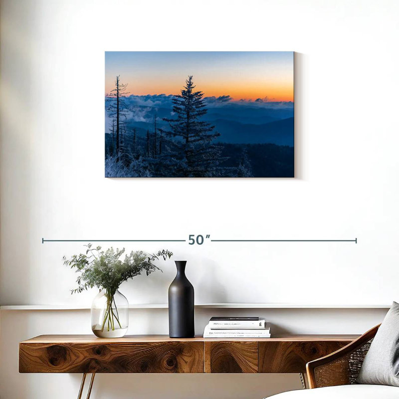Alvord Snowy Mountain Trees, H 20 po x l 30 po