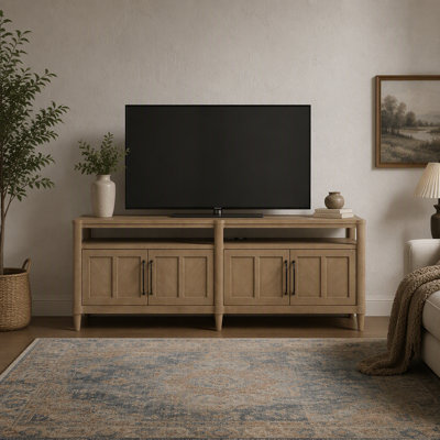 72" Entertainment Console In Sand Finish