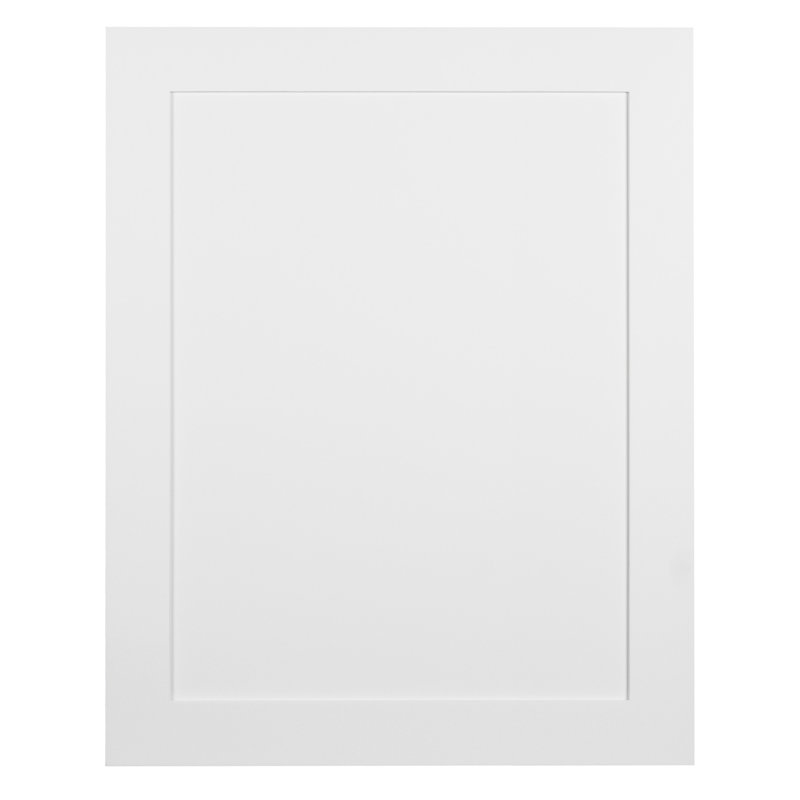 Koville Small White Shaker Base End Décor  Door, 22.5" H x 24" W x 0.75" D