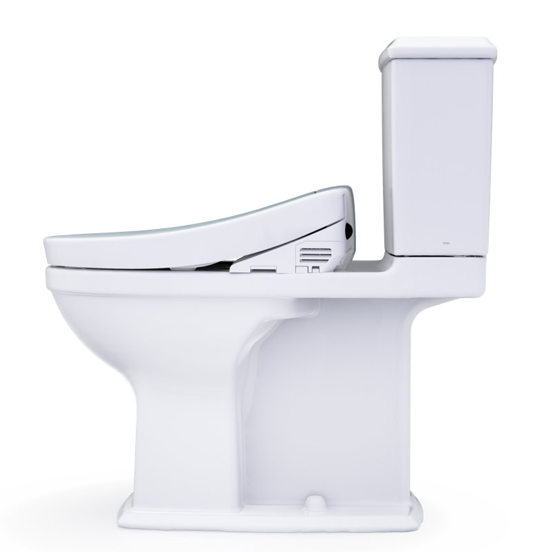 TOTO® WASHLET®+  Connelly® Two-Piece Elongated Dual Flush 1.28 and 0.9 GPF Toilet and WASHLET S5 Bidet Seat, Cotton White - MW4943446CEMFG#01