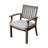Outdoor Modern Aluminum Dining Chair With Cushion (Set Of 2)