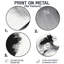 Abstrait encre coulant abstrait - art mural rond en métal minimaliste moderne-637847316