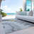 Melania Washable Abstract Indoor / Outdoor Rug-817668459