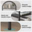 Arched Book Shelf, Bookcase With Doors Storage, 180cm Tall Bookshelf With Sturdy Metal Frame, E1 Quality Boards, Freestanding Display Shelving Unit Living Room-893028669