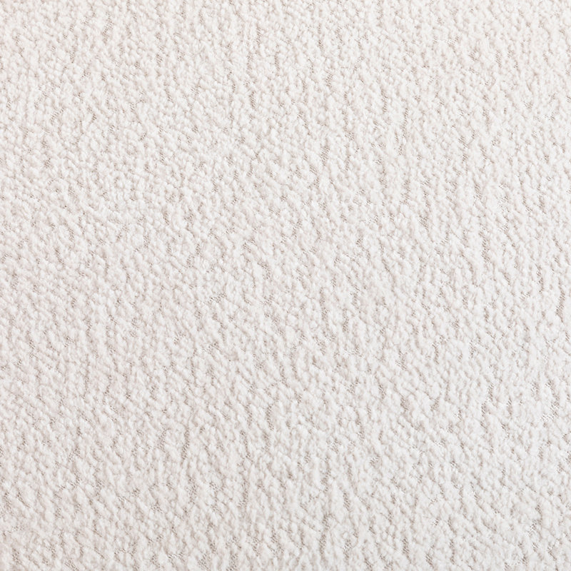Fauteuil demi-tonneau rembourré Boucle, Blanc