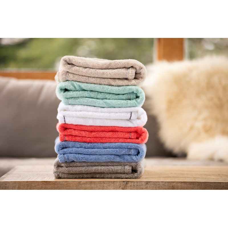 Serviette de bain en ratine ultra absorbante Essential, Aigue-marine