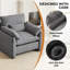 Chaise d'appoint, fauteuil de lecture, fauteuil de salon, salle de lecture et chambre à coucher en chenille rembourrée moderne-652249277