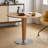Burlywood Round Solid Wood Dining table