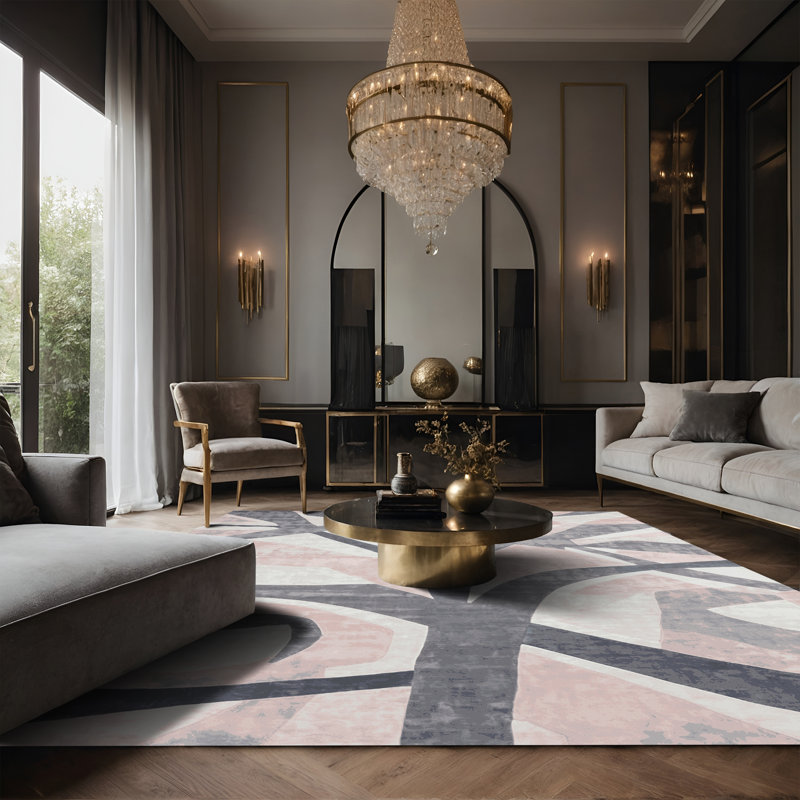 Tapis gris soyeux et moelleux, Tapis de couloir 2 pi x 5 pi