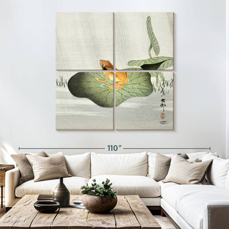 Brampt Frog On Lotus Leaf, 74" H x 74" W