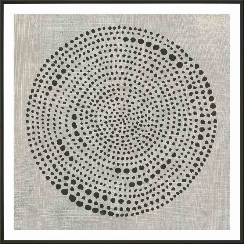 Mythos I par Chariklia Zarris - peinture encadrée, Cadre photo simple noir avec passe-partout, H 48 po x l 32 po
