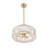 3 - Light Dimmable Drum Crystal Chandelier