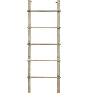 Solid Wood 5 ft Blanket Ladder