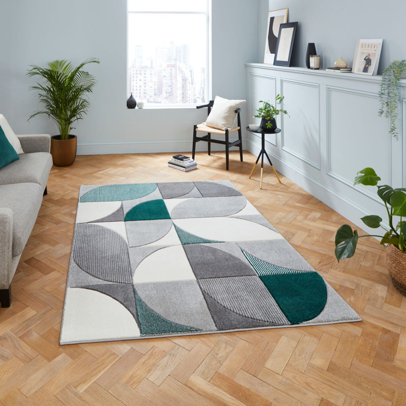 Matrix area rug Machine Woven Rectangle Grey, Rectangle 120 x 170cm