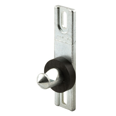 Prime-Line Diecast, Sliding Door Keeper with Rubber Bumper (Single Pack)