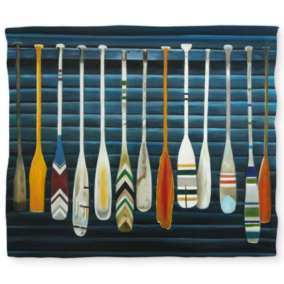Paddles Boat Marine Duvet Cover | Nautical Home Decor