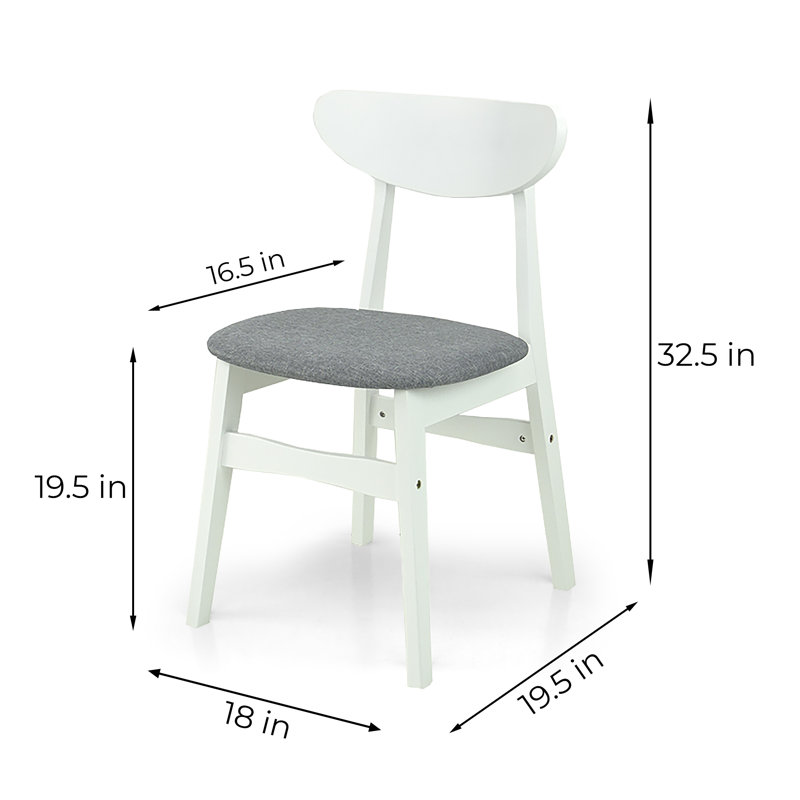 Chaise d'appoint en tissu Hosmer, Blanc