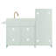 Urban Adventure Little Chef Charlotte Modern Play Kitchen, Silver Gray/Gold-643547764