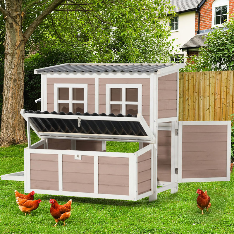 7.9m² Chicken Coop, Brown
