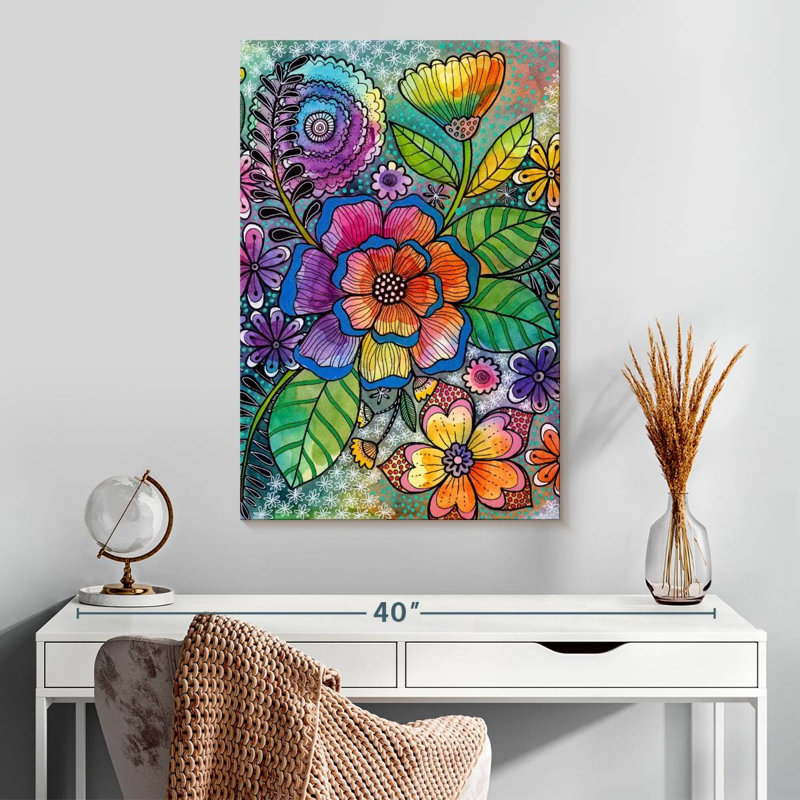Harnek Bohemian Blooms I, H 30 po x l 20 po