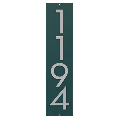 Plaque murale rectangulaire verticale flottante 6 po