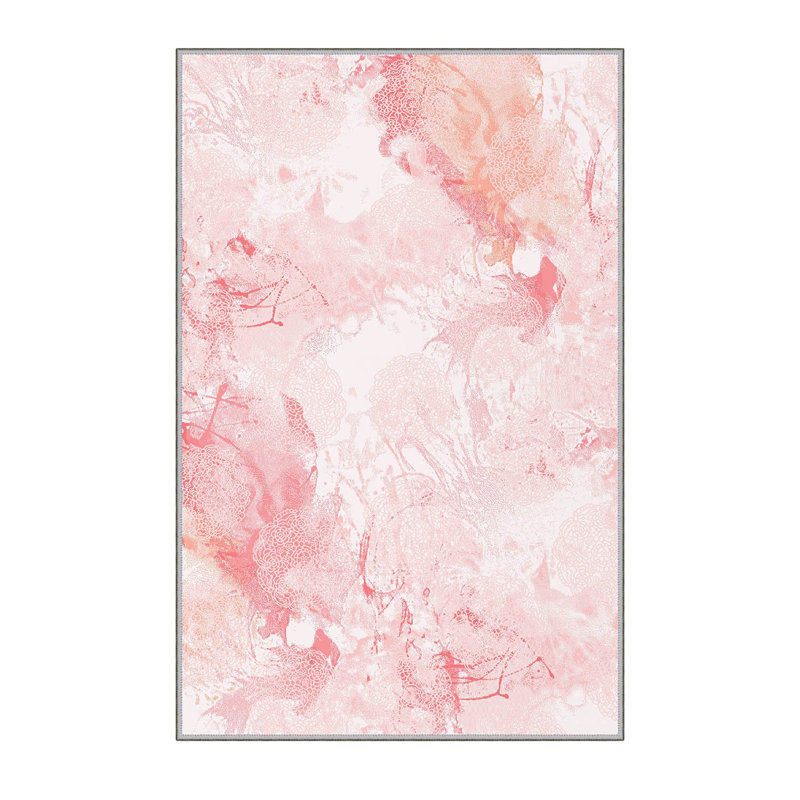 Stylish Hall Carpet (3.3 x 6.6 ft), 100% Polyester, 0.3 in Pile Height | Antibacterial, PVC Non-Slip Underside | 3D Digital Printing, Machine Washable | Perfect for Entryways & Living Spaces, Durable & Easy Care