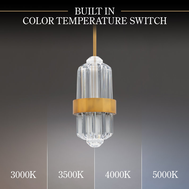 Silo 1 - Light LED Pendant, Aged Brass