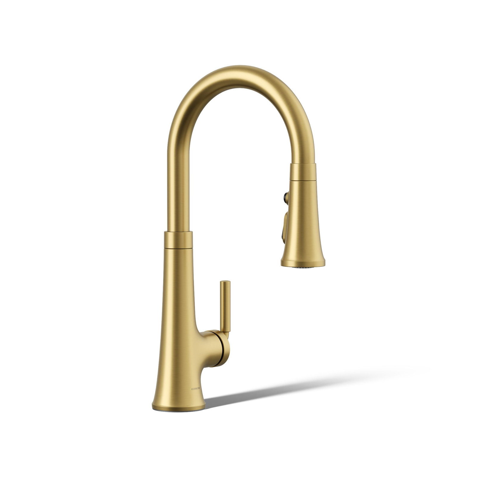 Tone Pull-Down Kitchen Faucet, Vibrant Brushed Moderne Brass