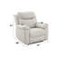 Fauteuil inclinable électrique en microfibre Chriki-1410986978