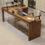 Bureaux en bois massif en L noyer clair-107727421-107727419