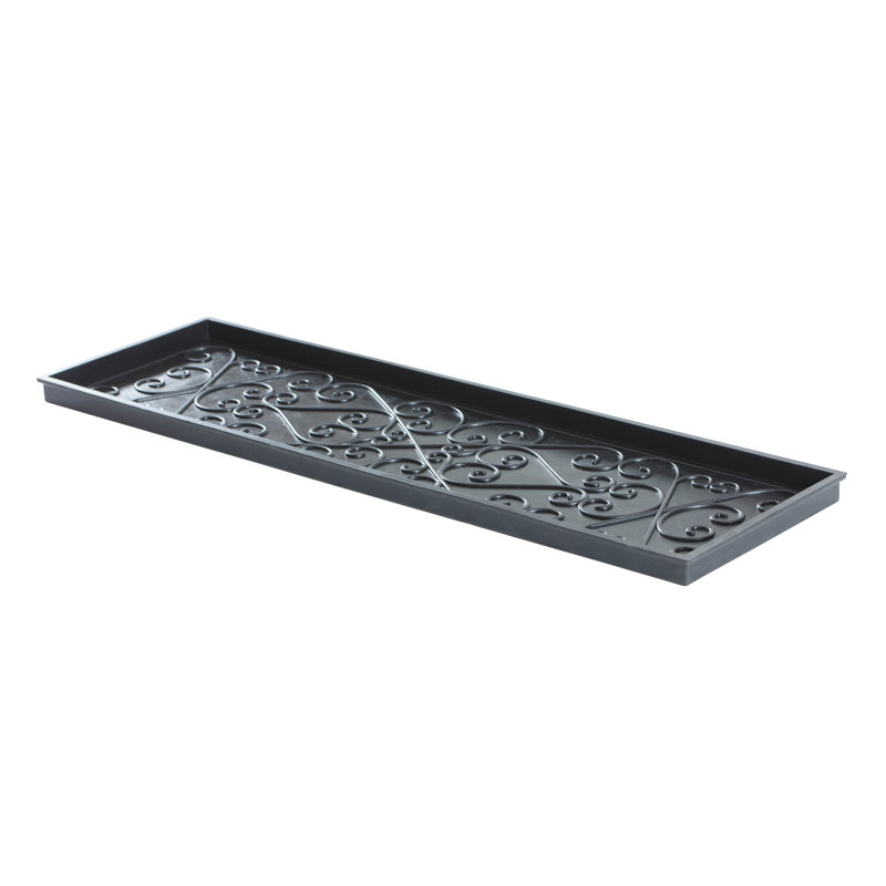 Eco-Friendly Rubber Boot Tray for Muddy Shoes, Garden Tools, and Pet Supplies (Available in Multiple Sizes), 34.5" W x 14" L