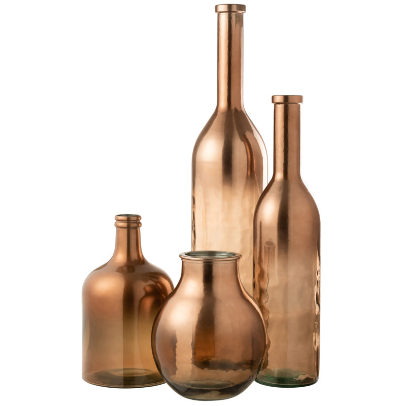 Emerico Glass Table Vase 1, 75cm H x 18cm W x 18cm D, Grey