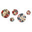 Boniface - ensemble d'art mural floral rond de 5
