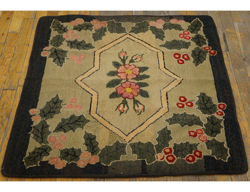 Tapis crocheté One-of-a-Kind American