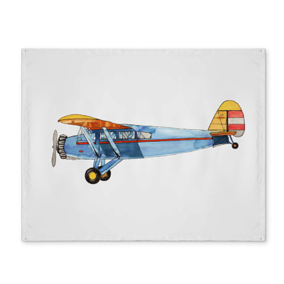 Small Blue Plane Vintage Aviation Placemat | Home Decor