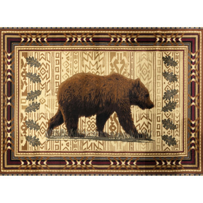 Tapis rouge, 2,58 pi X 7,25 pi, teint, fabriqué avec un tapis de précision, pour une maison charmante