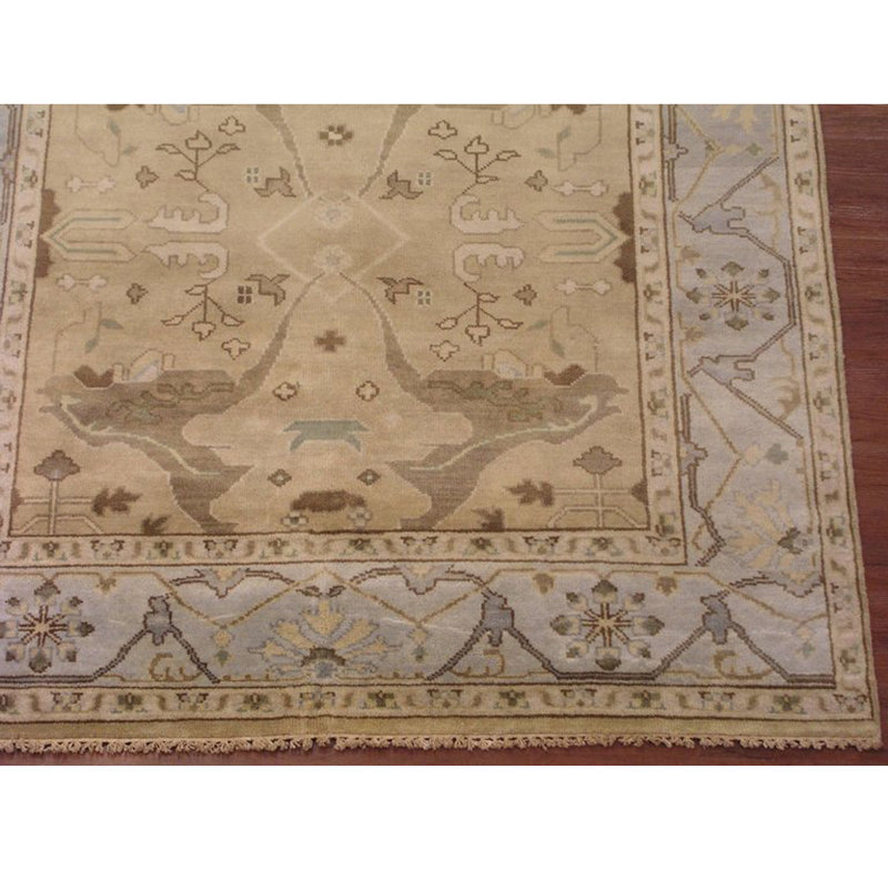 Rectangle Machine Tufted Wool Area Rug