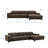  Ferrera 120.1" W Top-Grain Leather Sectional-27507048