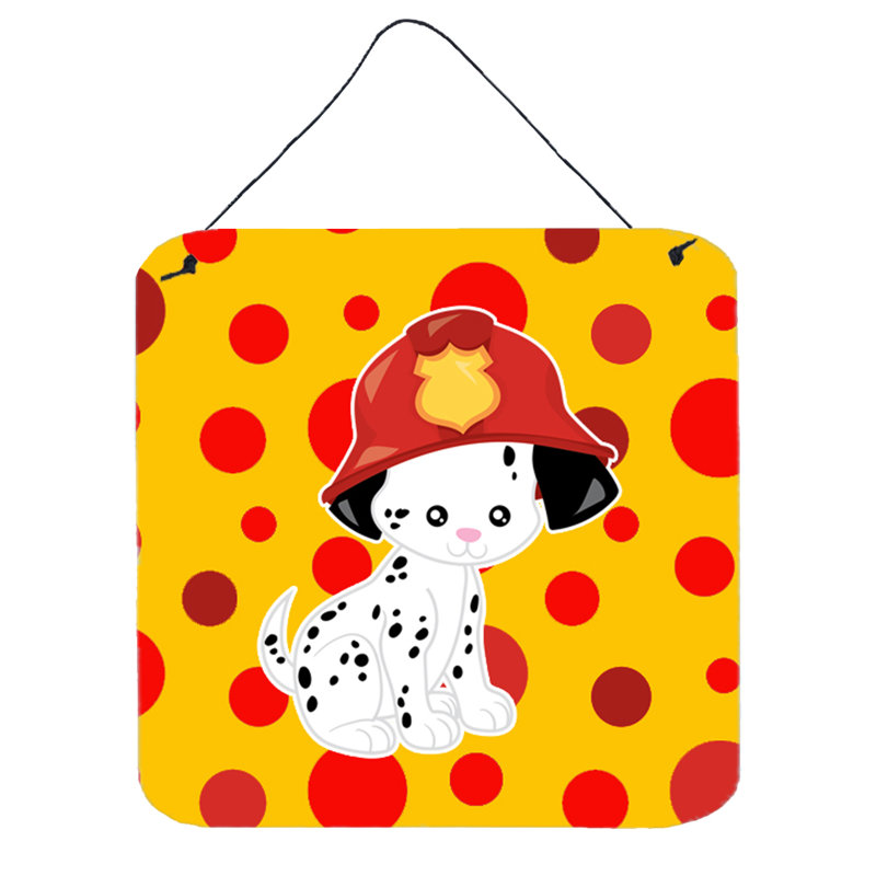 Décoration murale en aluminium fire dalmatien chiot
