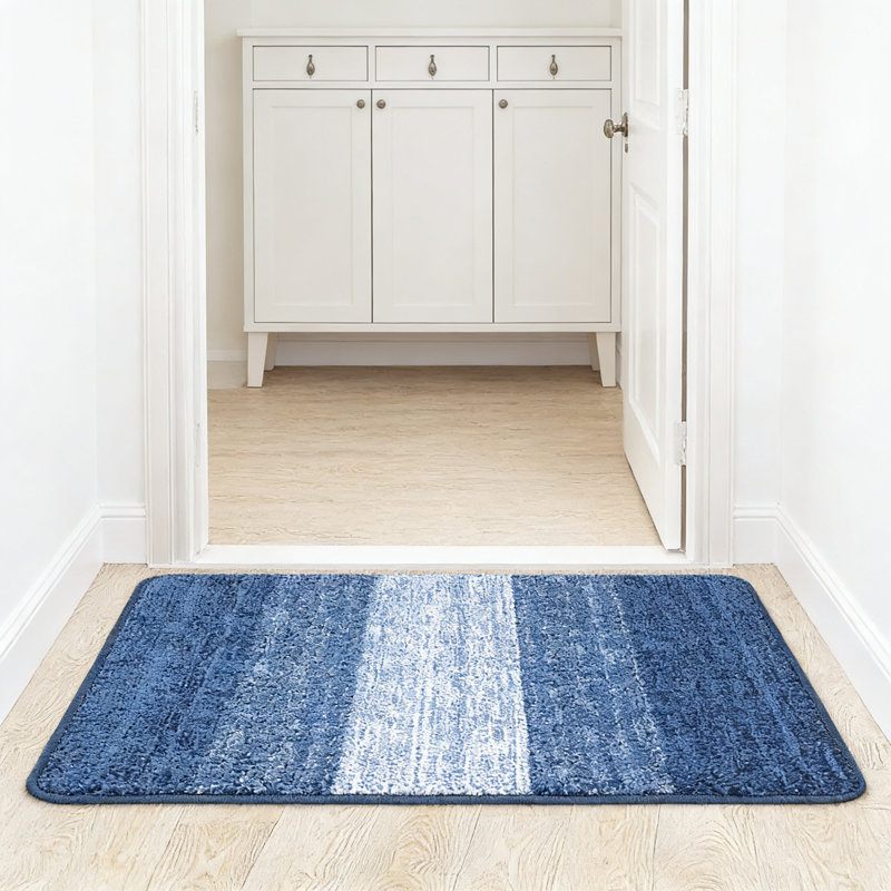 Paillasson intérieur / extérieur antidérapant 32X20, Bleu