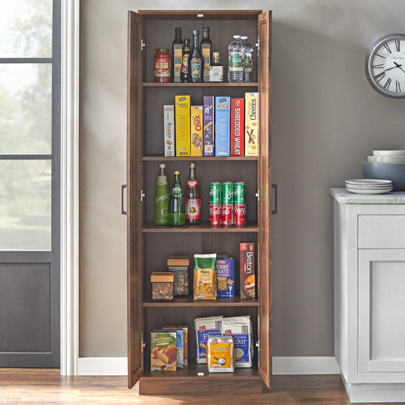 Roddin 71'' Kitchen Pantry, Walnut