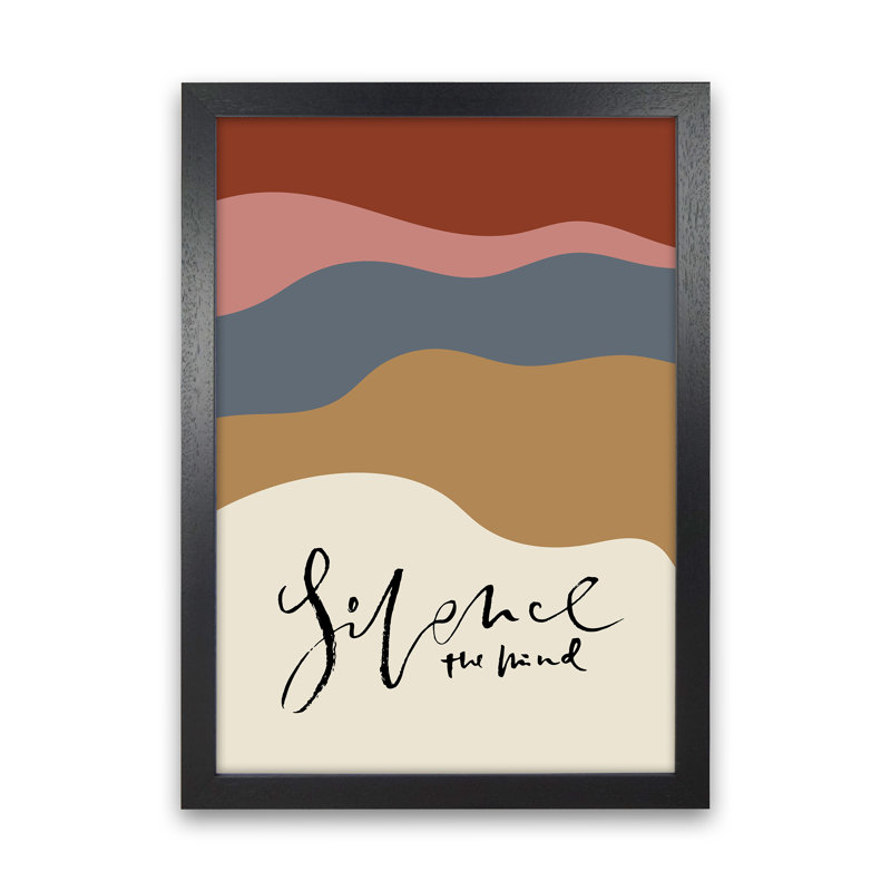Silence The Mind by Planeta444 - Print, Black Framed, 46cm H x 34cm W x 3cm D