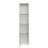 Side Cabinet With Aluminum Strip Lamp In White, 15mm Particleboard, Versatile Unit White Particleboard And lamp, Modern Furniture