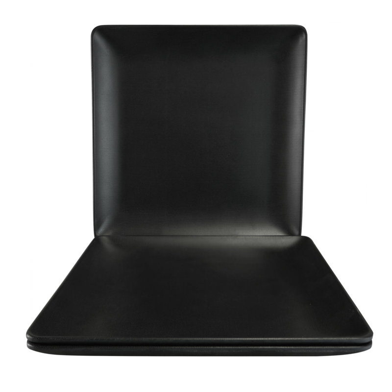 10'' Square Dinner Plate, Black