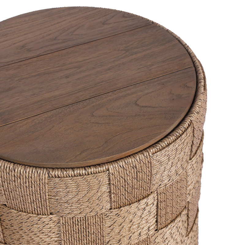 Brandt Outdoor Round Teak Side Table