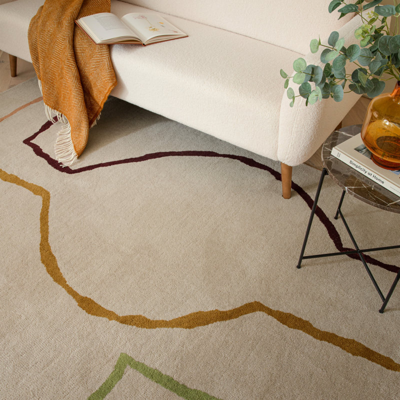 Wool Hand Tufted Area Rug, Rectangle 160 x 230 cm